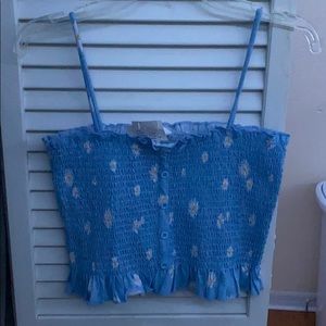 Pacsun Blue crop top